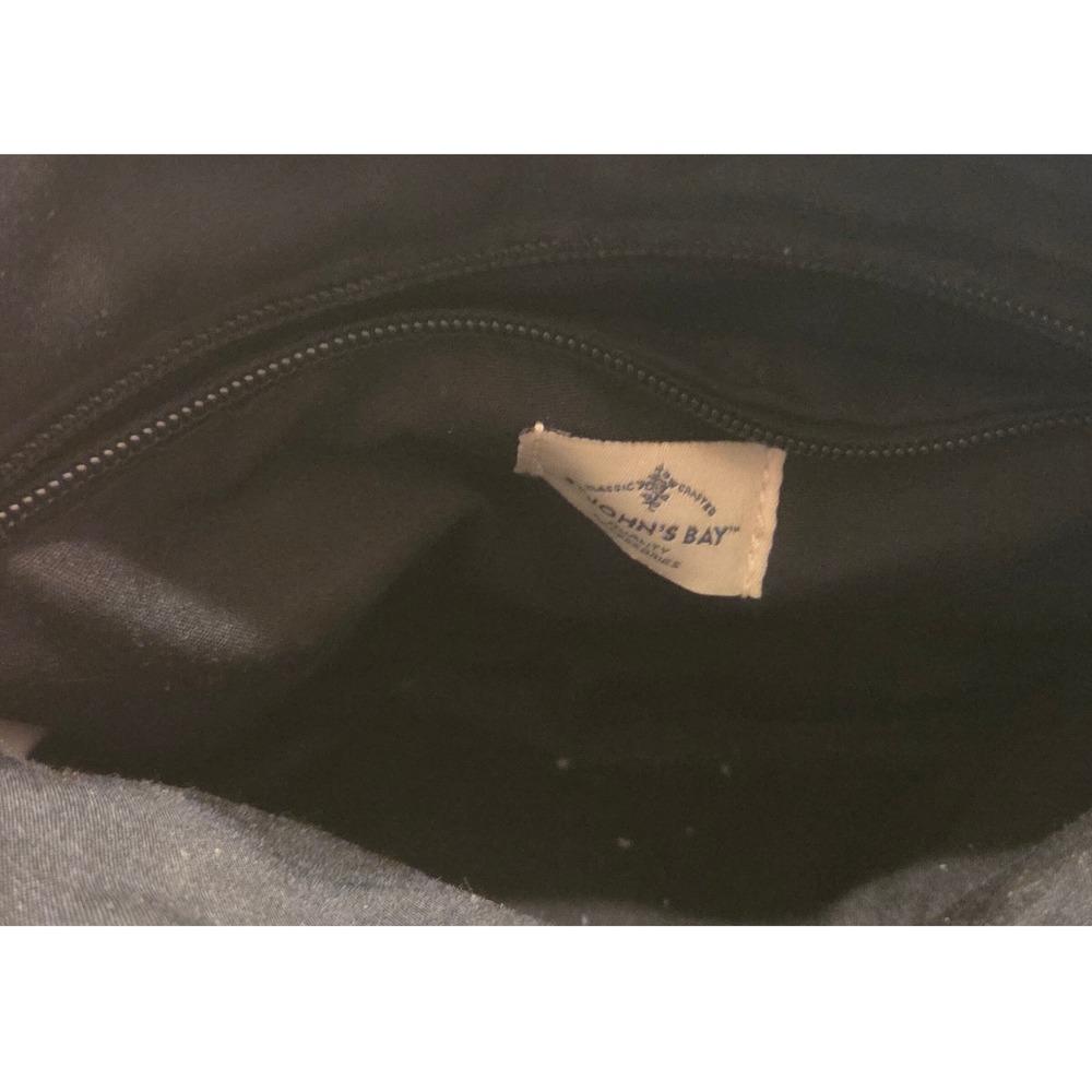 St Johns Bay Crossbody Bag Womens Medium Black Brown Tassel Faux Leather Purse4 - Picture 3 of 4